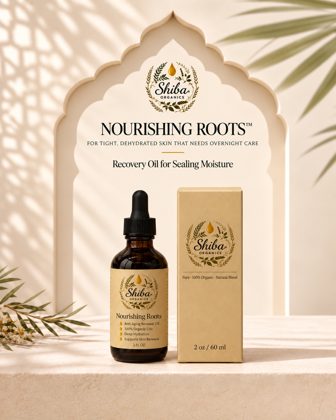 Nourishing Roots botanical finishing oil by Shiba Organics